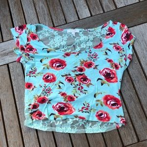 Floral crop top